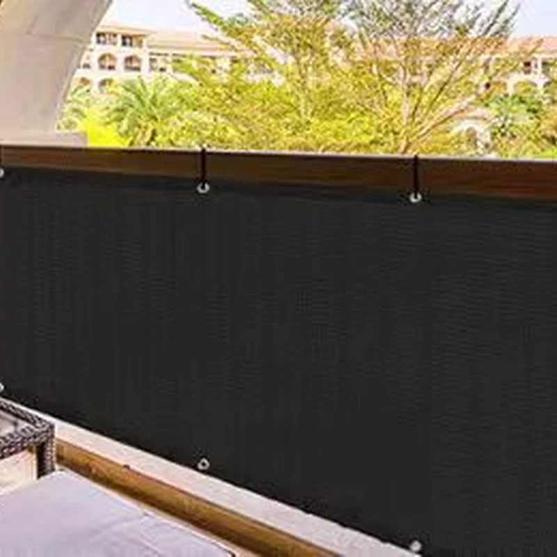 Multi-Color Striped Balcony Privacy Net